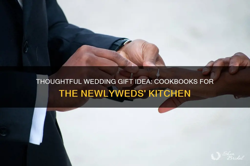how to give cookbooks for a wedding gift