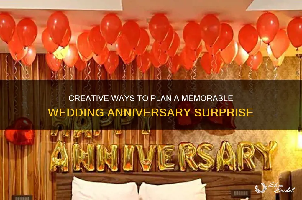 how to give surprise on wedding anniversary