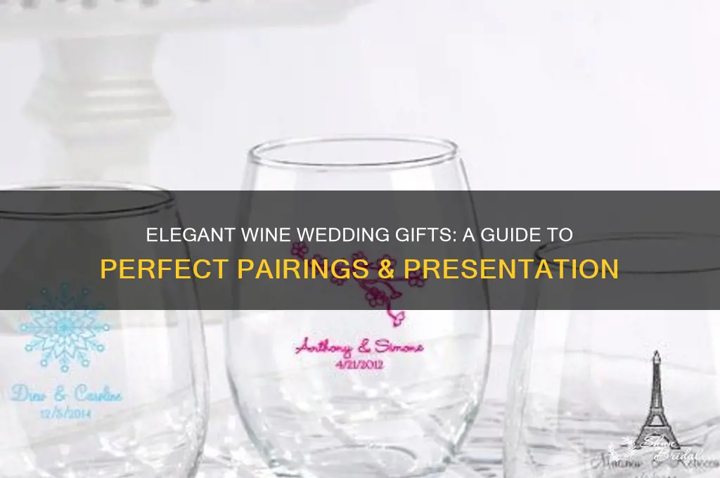 how to give wine as a wedding gift