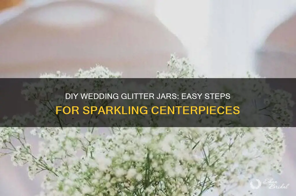 how to glitter jars for wedding