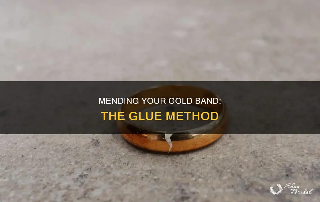 how to glue broken gold wedding band