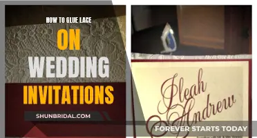 Guide to Gluing Lace on Wedding Invitations