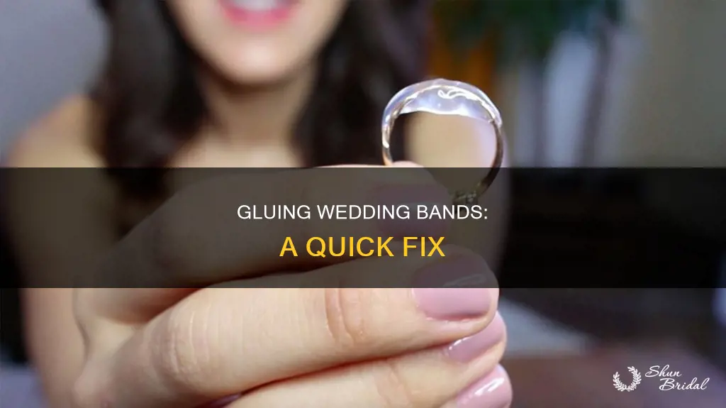 how to glue together my wedding bands