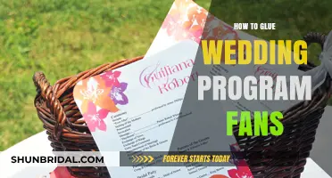 DIY Wedding Program Fans: Easy Gluing Tips for Perfect Assembly