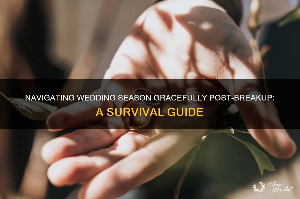 how to go to a wedding after a break up