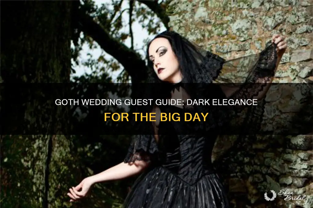 how to go to a wedding goth