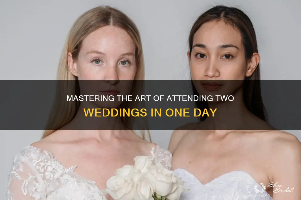how to go to two weddings in one day