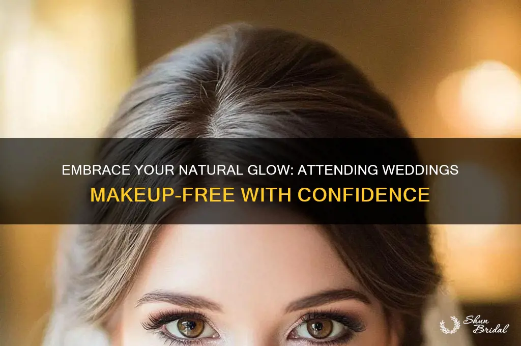 how to go to wedding without makeup