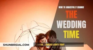 Adjusting Wedding Times: A Guide to Changing Plans Gracefully