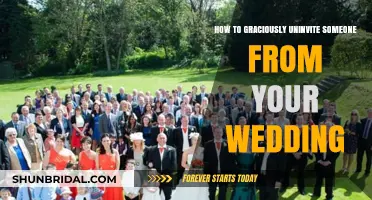 Tactful Ways to Uninvite a Guest from Your Wedding Celebration