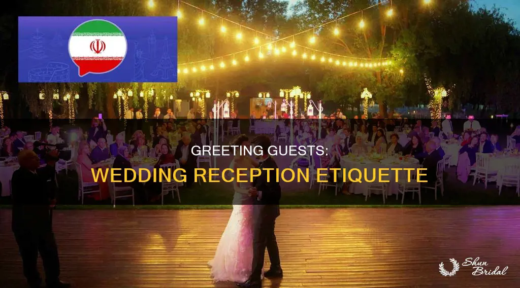 how to greet at a wedding reception