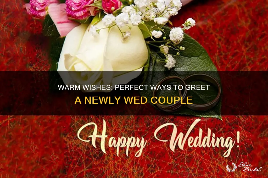 how to greet newly wed couple