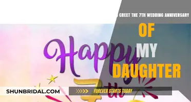Celebrating Seven Years: Heartfelt Ways to Honor Your Daughter's Wedding Anniversary