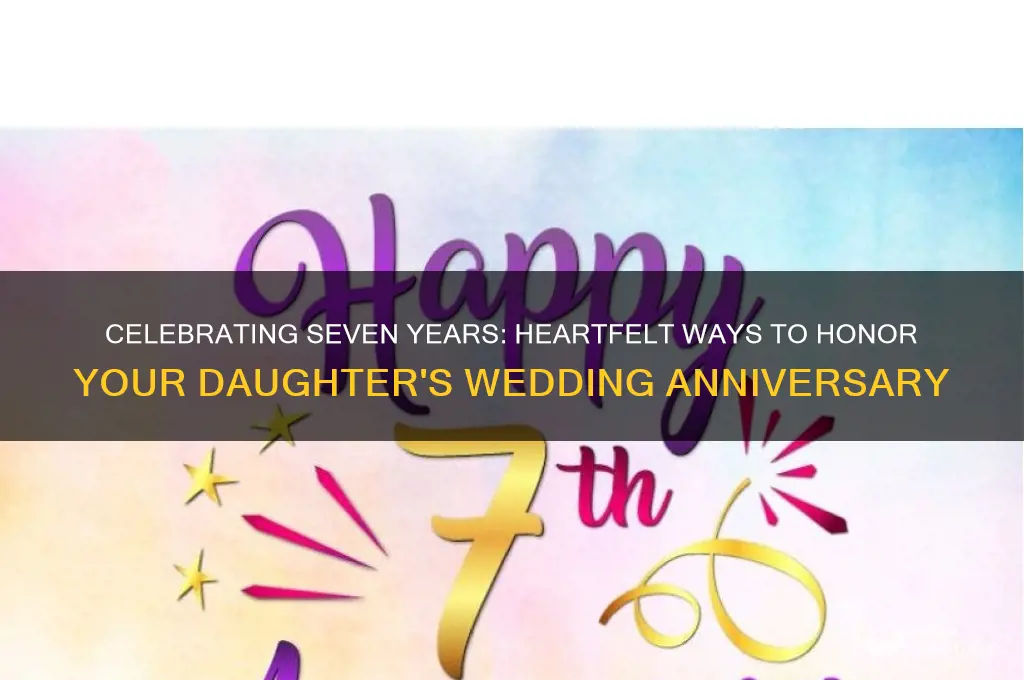 how to greet the 7th wedding anniversary of my daughter