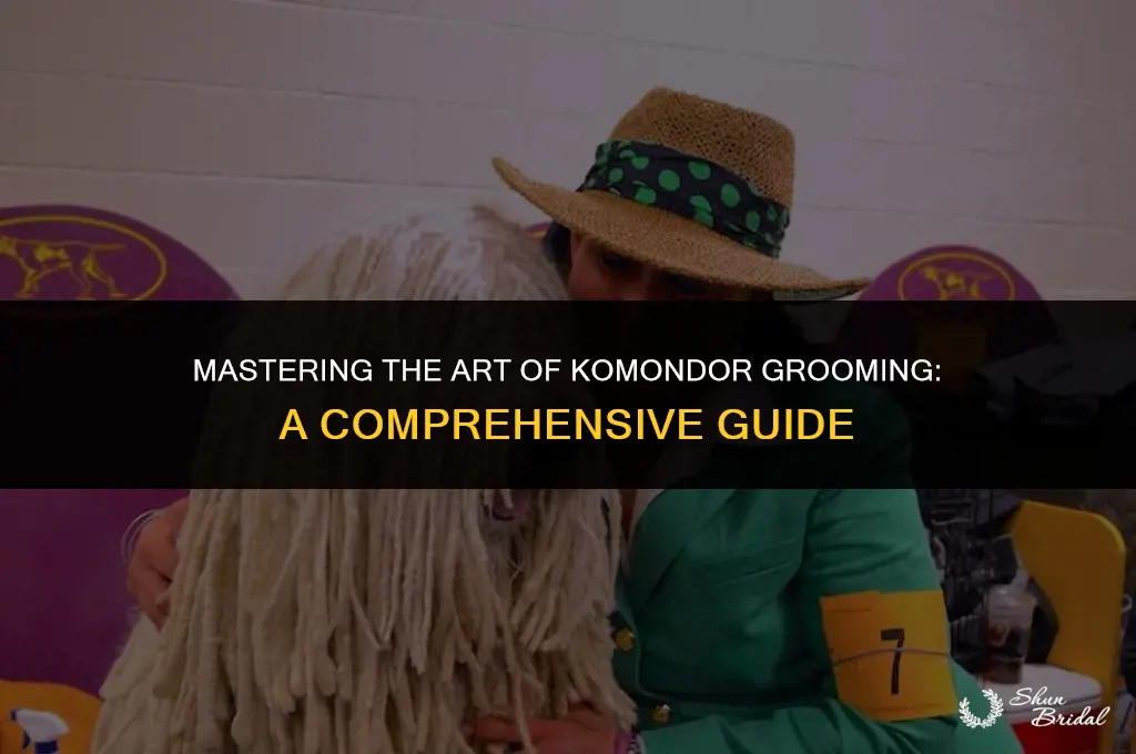 how to groom a komondor