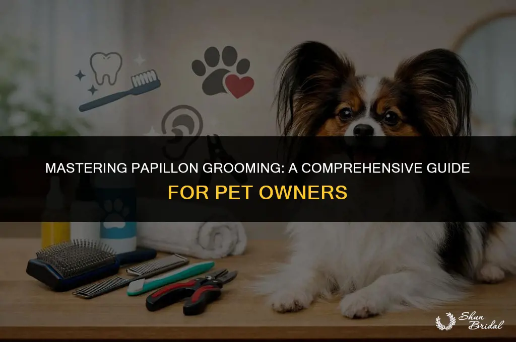 how to groom a papillon