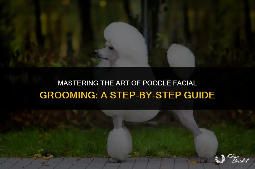 how to groom a poodles face