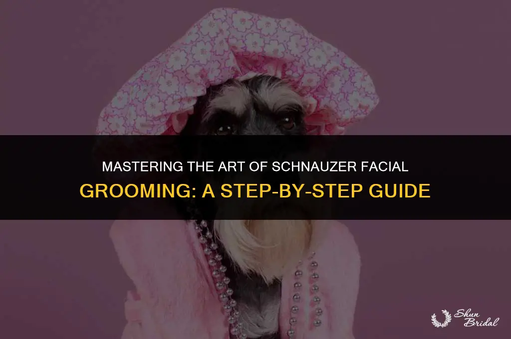 how to groom a schnauzer face