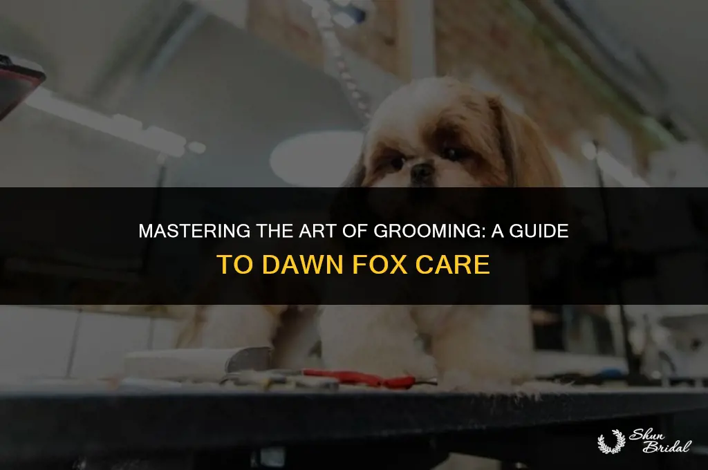 how to groom dawn fox