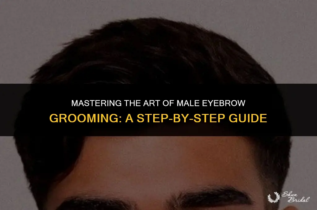 how to groom eyebrows male