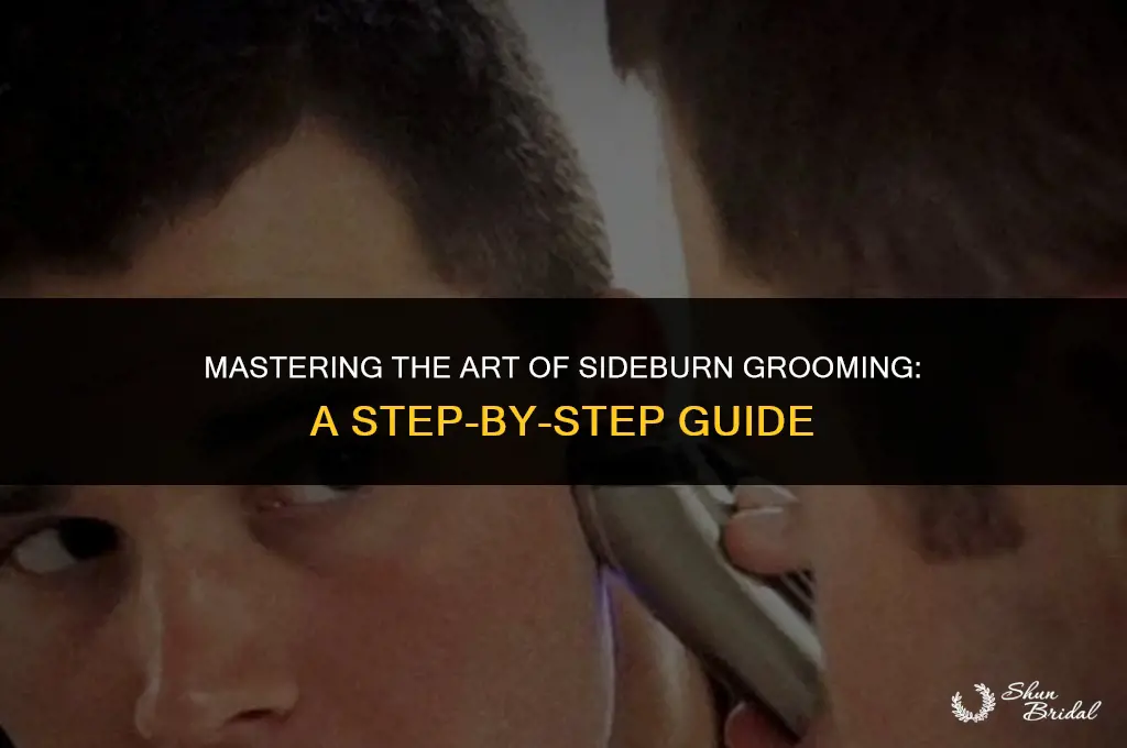 how to groom sideburns