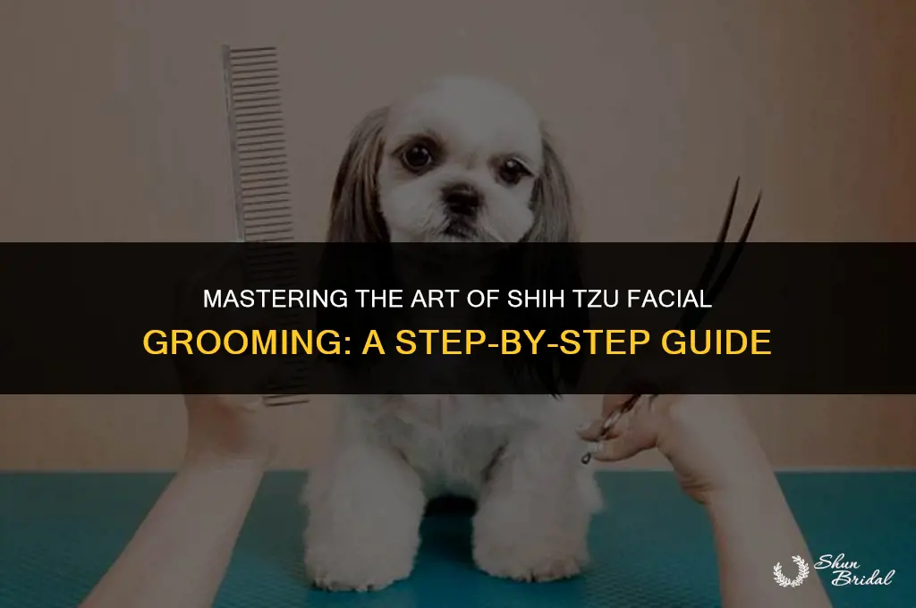 how to groom the face of a shih tzu