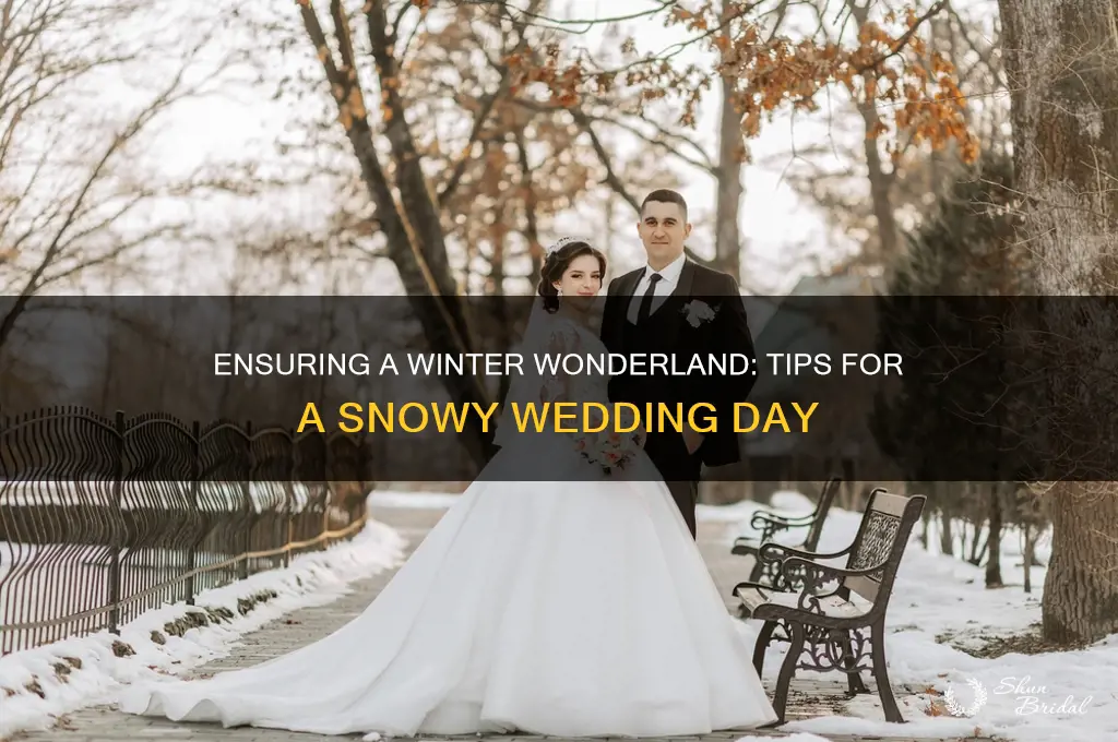 how to guarantee snow on wedding day