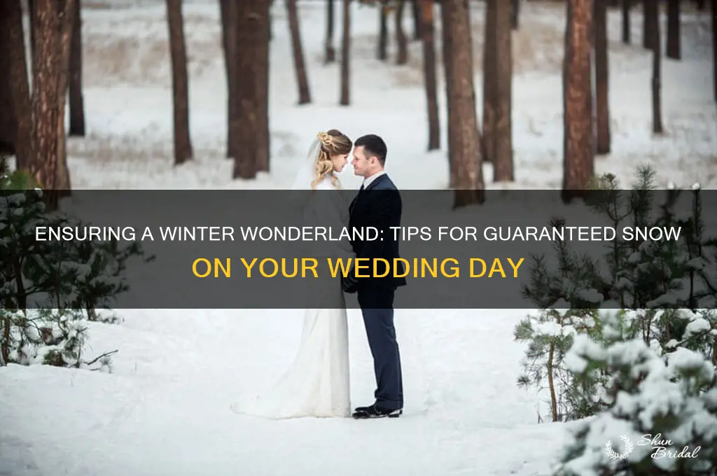 how to guartee snow on wedding day