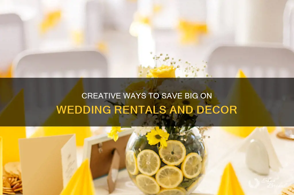 how to hack wedding rentals