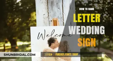 Elegant Hand Lettering: Crafting the Perfect Wedding Sign Step-by-Step