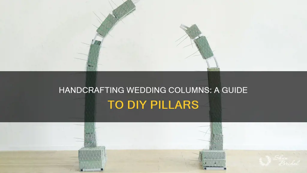 how to hand make wedding pillars and columns