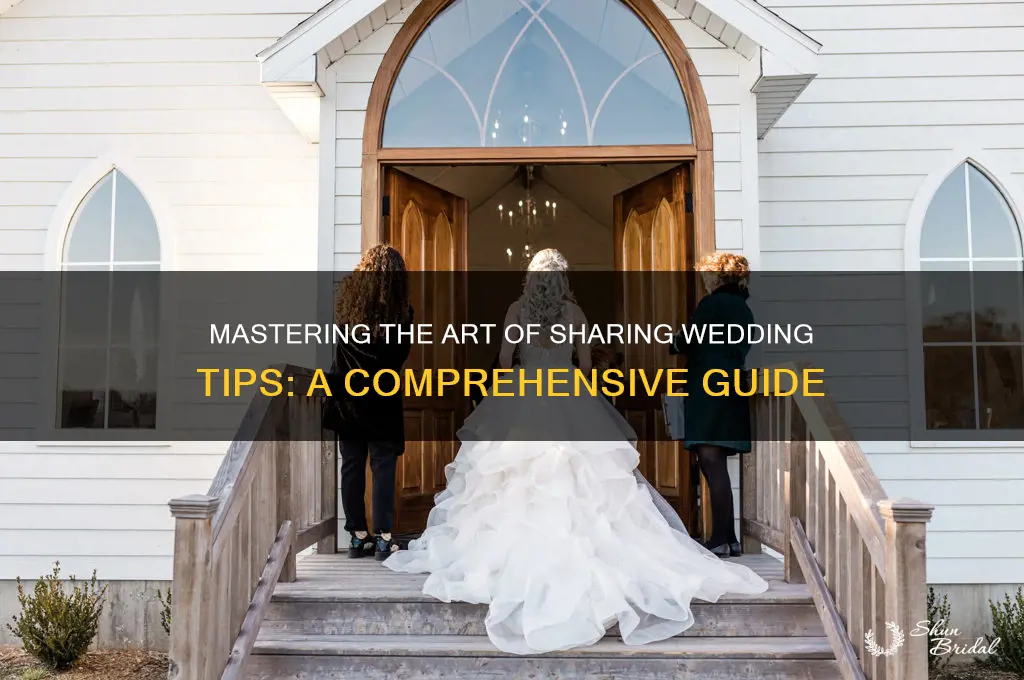 how to hand out wedding tips