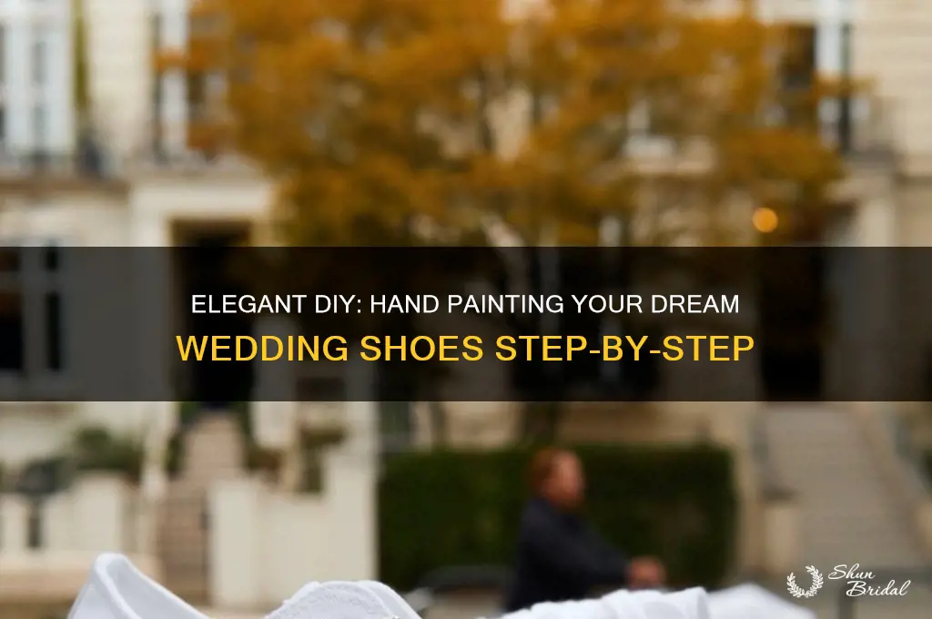 how to hand paint wedding shoes