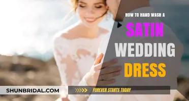 Hand Washing Your Satin Wedding Dress: Step-by-Step Guide
