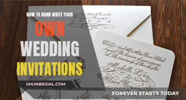 Handwriting Wedding Invites: A Personal Touch for Your Big Day