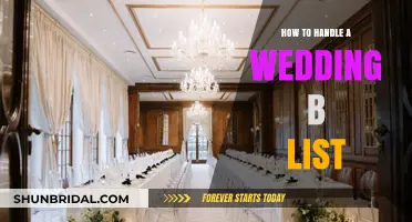 Mastering the Art of Managing Your Wedding B-List with Grace
