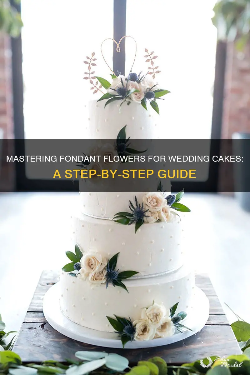 how to handle fondant when make flowers for wedding cakes