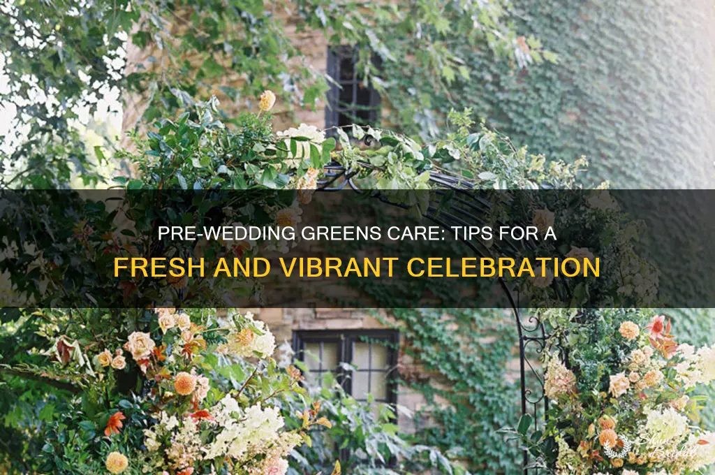 how to handle greens before wedding