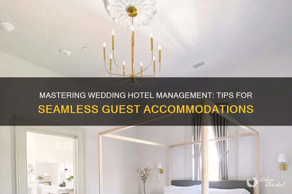 how to handle hotels for wedding