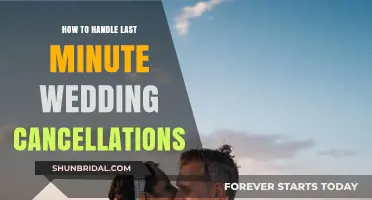 Gracefully Navigating Last-Minute Wedding Cancellations: Tips for Couples and Vendors