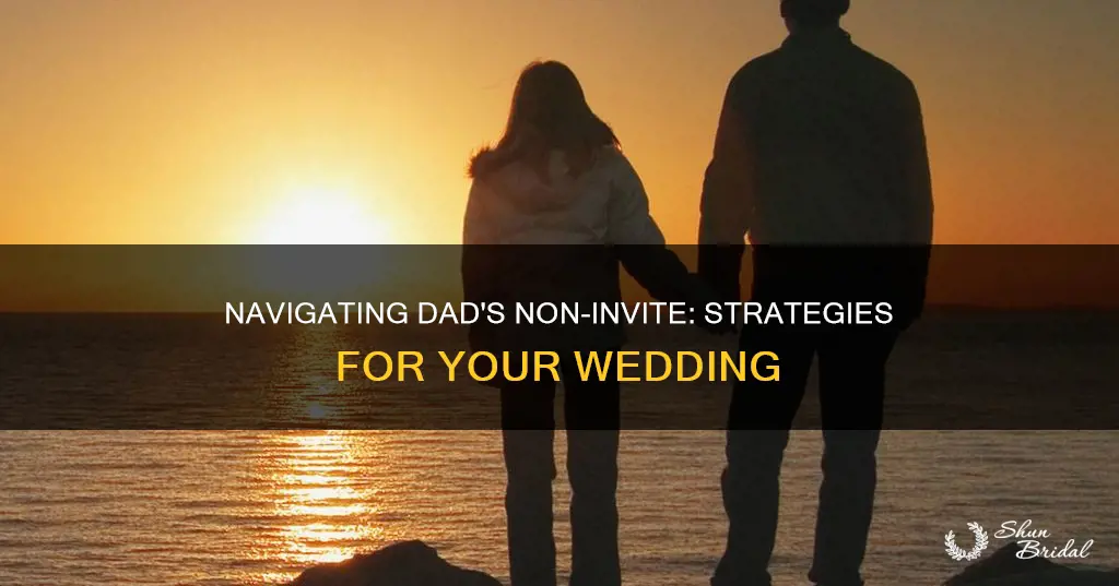 how to handle not inviting dad to wedding