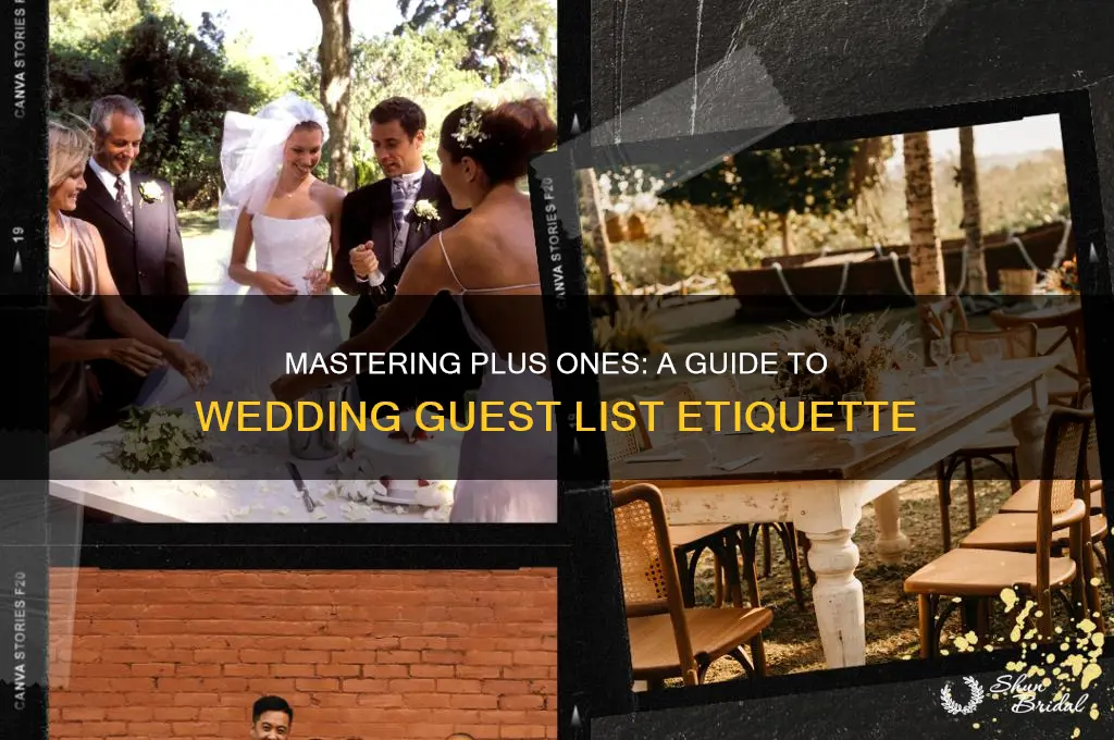 how to handle plus ones wedding