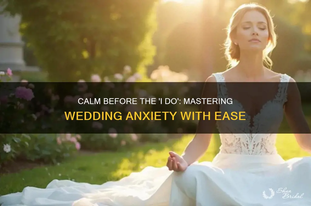 how to handle wedding anxiety