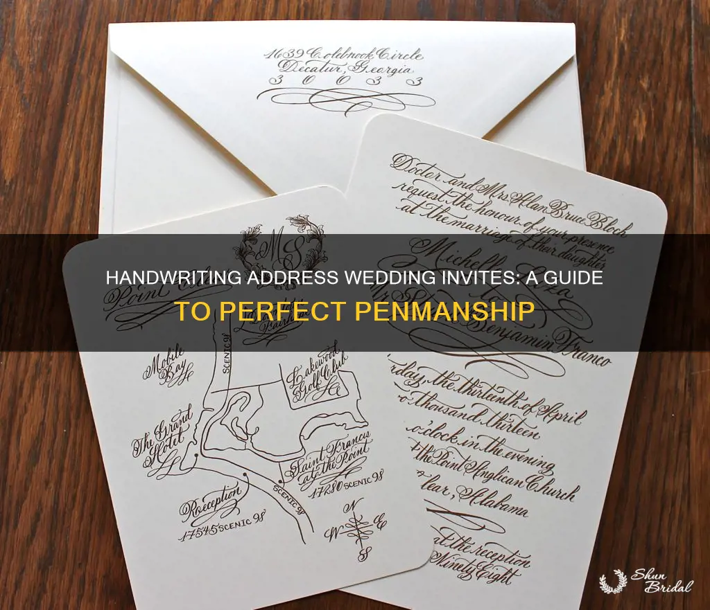 how to handwrite address wedding invitations