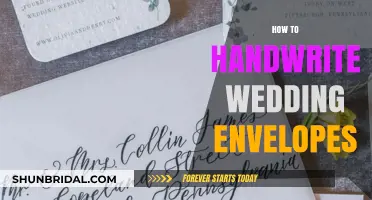 Elegant Handwriting Tips for Perfect Wedding Envelope Addressing