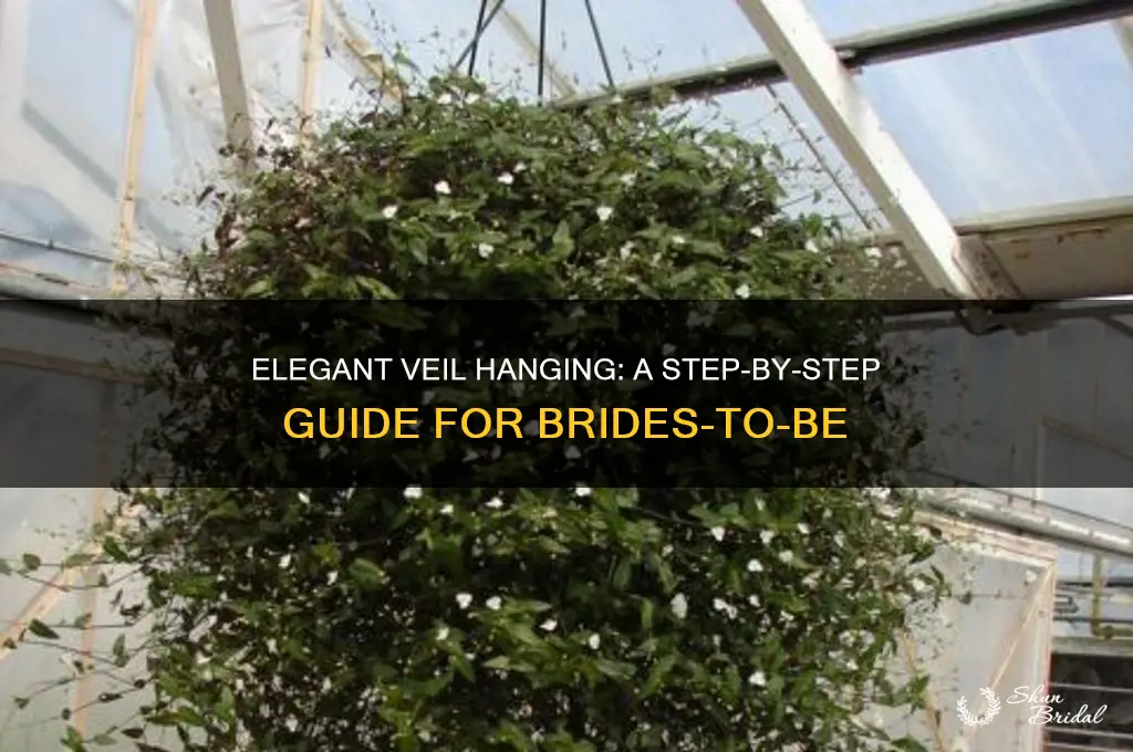 how to hang a bridal veil