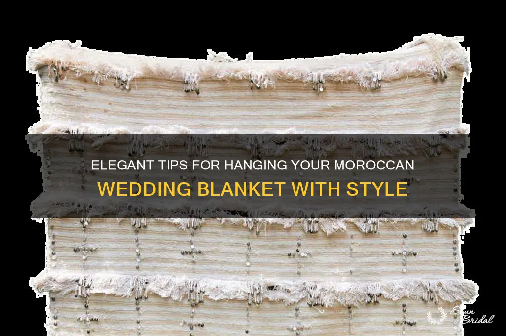 how to hang a moroccan wedding blanket