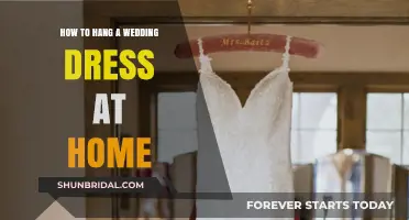 The Perfect Wedding Dress: Hanging at Home