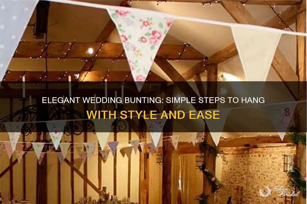 how to hang bunting for wedding