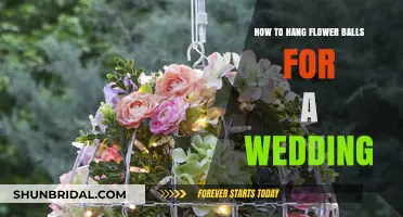 Elegant Wedding Decor: Hanging Flower Balls for a Magical Celebration